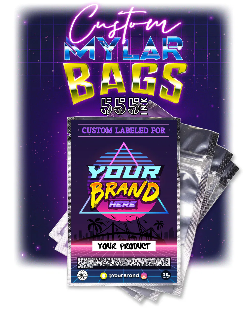 Custom Printed Mylar Bags