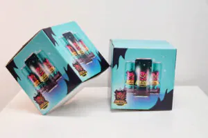 printed energy drink boxes