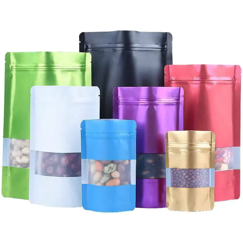 Mylar Foil Bags with PVC Window