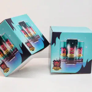 printed energy drink boxes