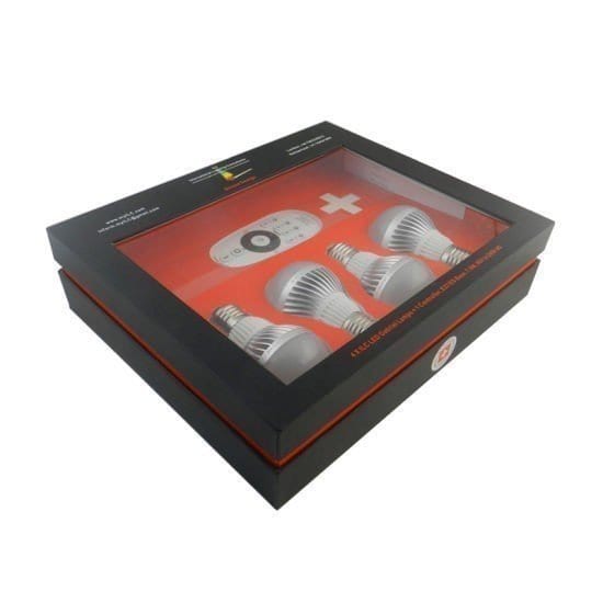 Custom Electronics Boxes - Rapid Custom Boxes Custom Electronic Packaging Paper Boxes with Window for LED Lights - Rapid Custom Boxes